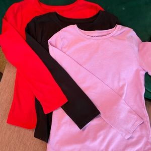 Long Sleeve Bundle of 3 Shirts Size (7/8)
